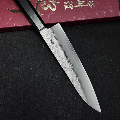 Japanese kitchen kinfe 180mm yoshihiro Ginsan steel nashiji gyuto knife