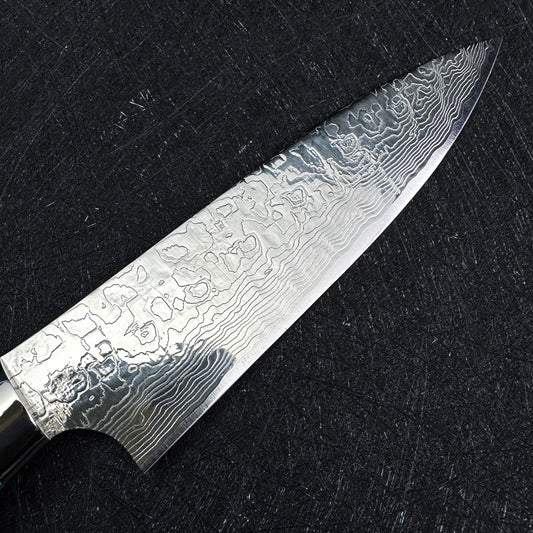 Japanese Takeshi Saji petty knife 130mm R2/SG2 powder steel Mirror damascus knife