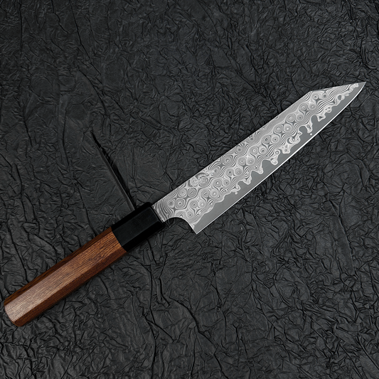 japanese kitchen knife 150mm petty knife Nigara Raindrop pattern Damascus R2 steel