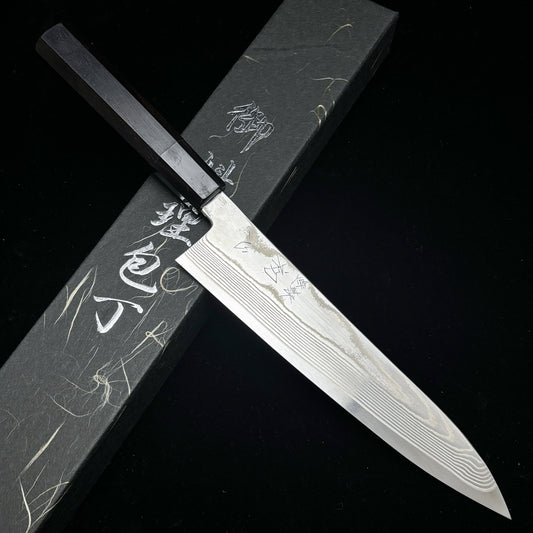 japanese chef knife 210mm kitchen hatsukokoro gyuto Ginsou cooking knife ginsan stainless steel