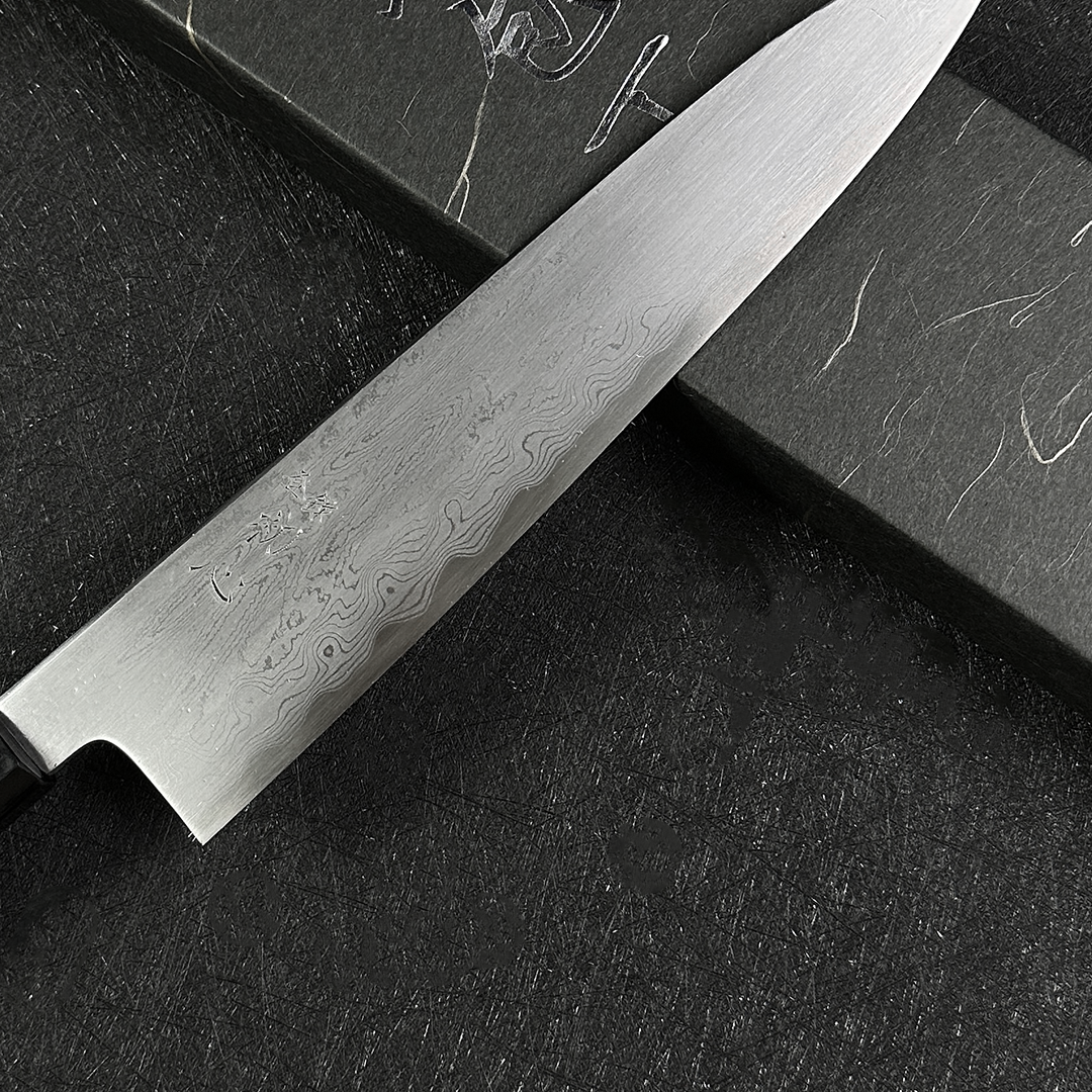 Japanese Satoshi Nakagawa gyuto knife 240mm Hatsukokoro chef's knife Blue #1 damascus kitchen knife