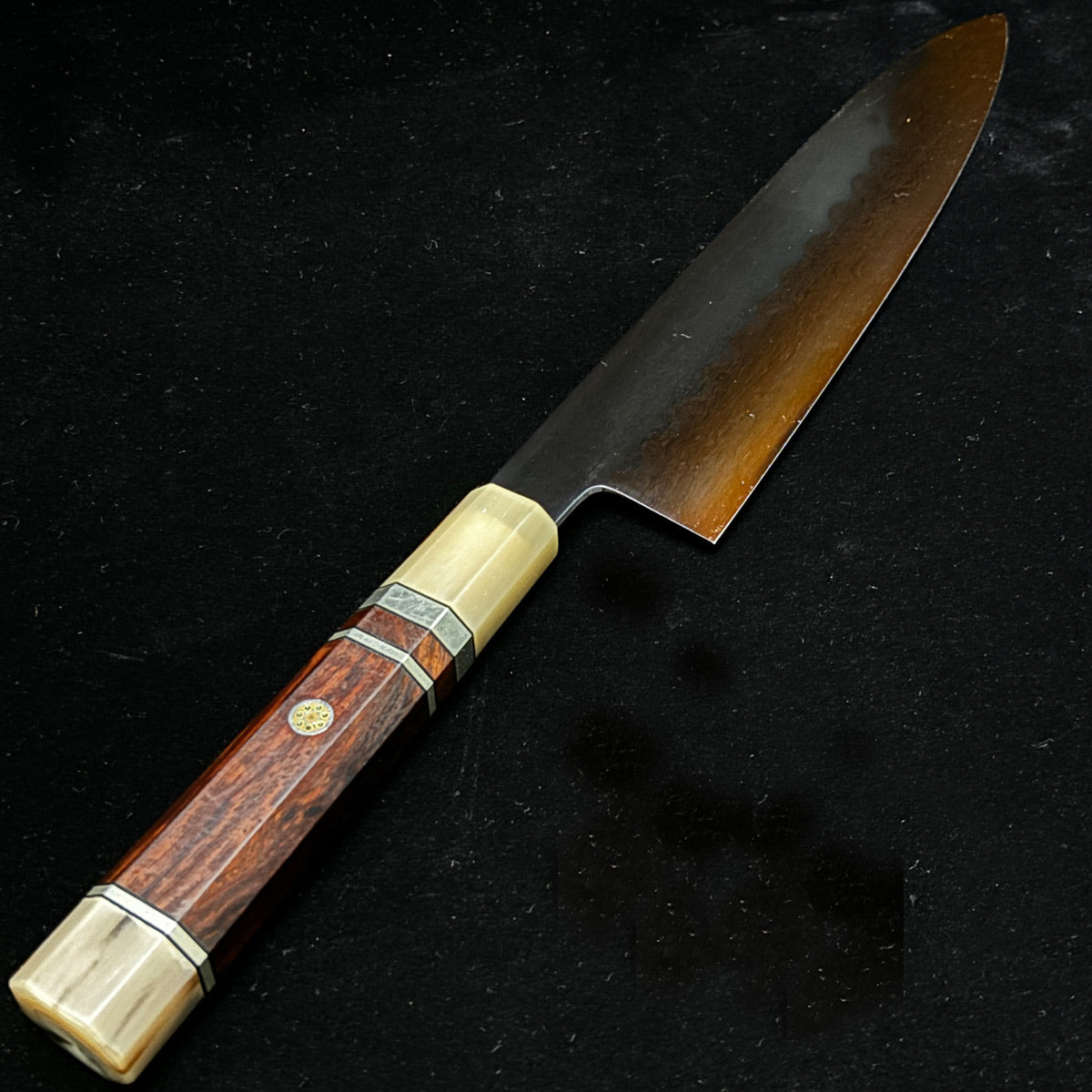 Japanese honyaki 240 gyuto knife Yoshikazu Ikeda chef knife Japanese kitchen knife