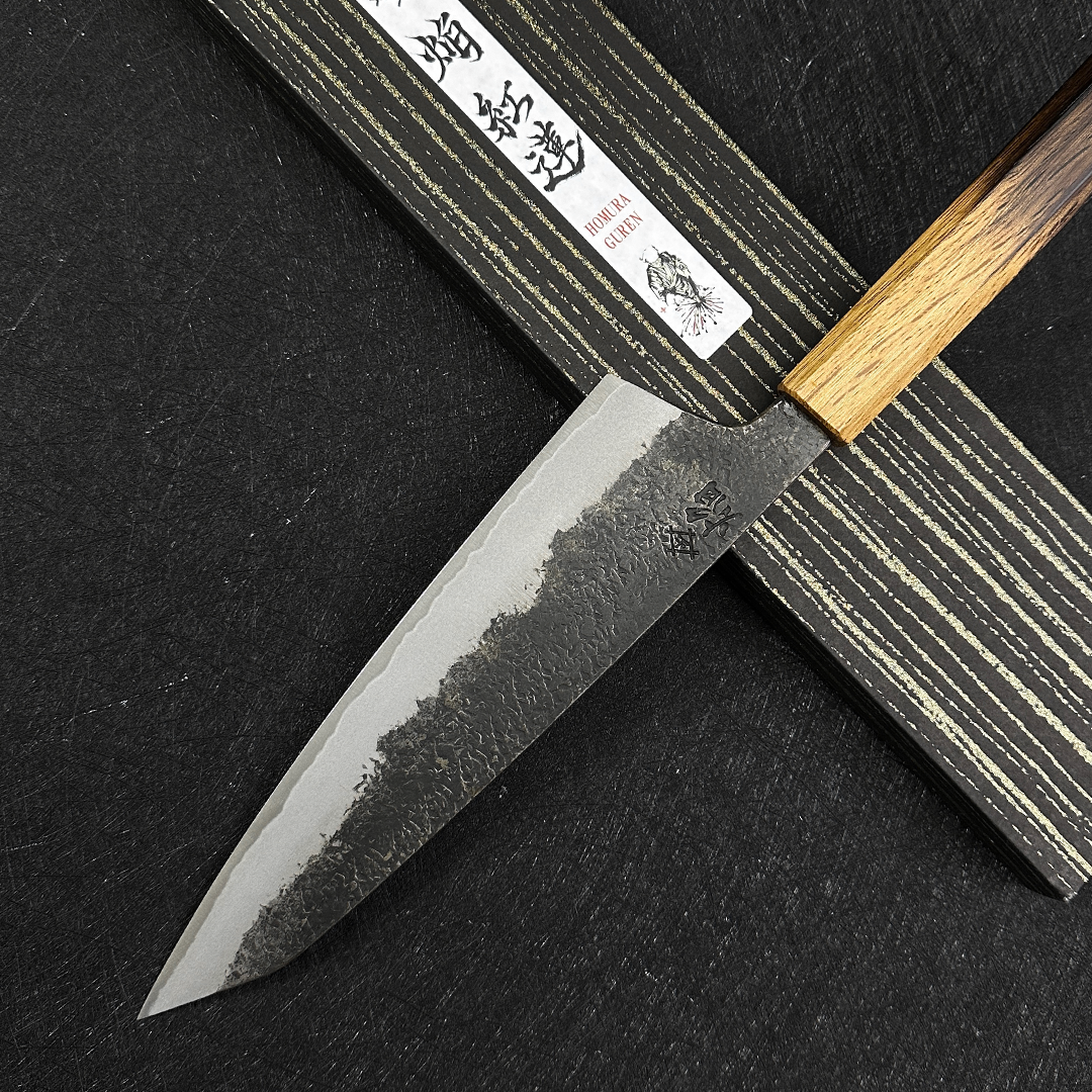 japanese ktip gyuto 225mm sakai takayuki chef's knife Homura Guren kitchen knife Blue steel #2