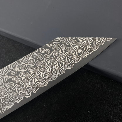 Japanese Nigara kitp gyuto knife 240mm Raindrop pattern Damascus R2/SG2 powder steel chef's knife