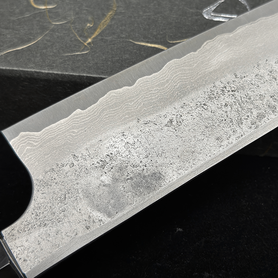 japanese chef knife 240mm kitchen kinfe hatsukokoro  gyuto Ryusui cooking knife blue 2 carbon steel