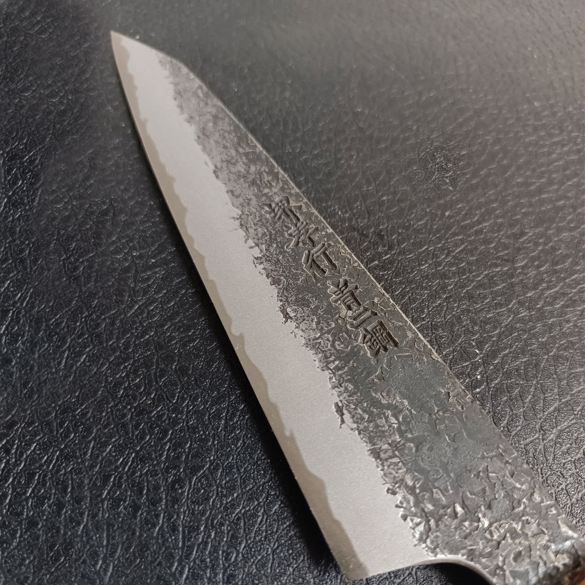 made in japan sakai takayuki Homura Guren Chef's Kengata-Petty Knife(Utility) 150mm  Blue Steel #2 by Itsuo Doi  Carbon steel *getting rusty Double edged