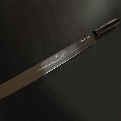 390mm honyaki Sakimaru Yanagiba  YOSHIKAZU IKEDA Sakai Forged Knife Master Craftsman honyaki Sakimaru Yanagiba