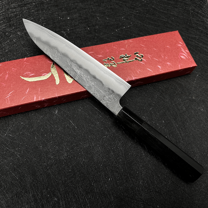 Japanese kitchen kinfe 180mm yoshihiro Ginsan steel nashiji gyuto knife