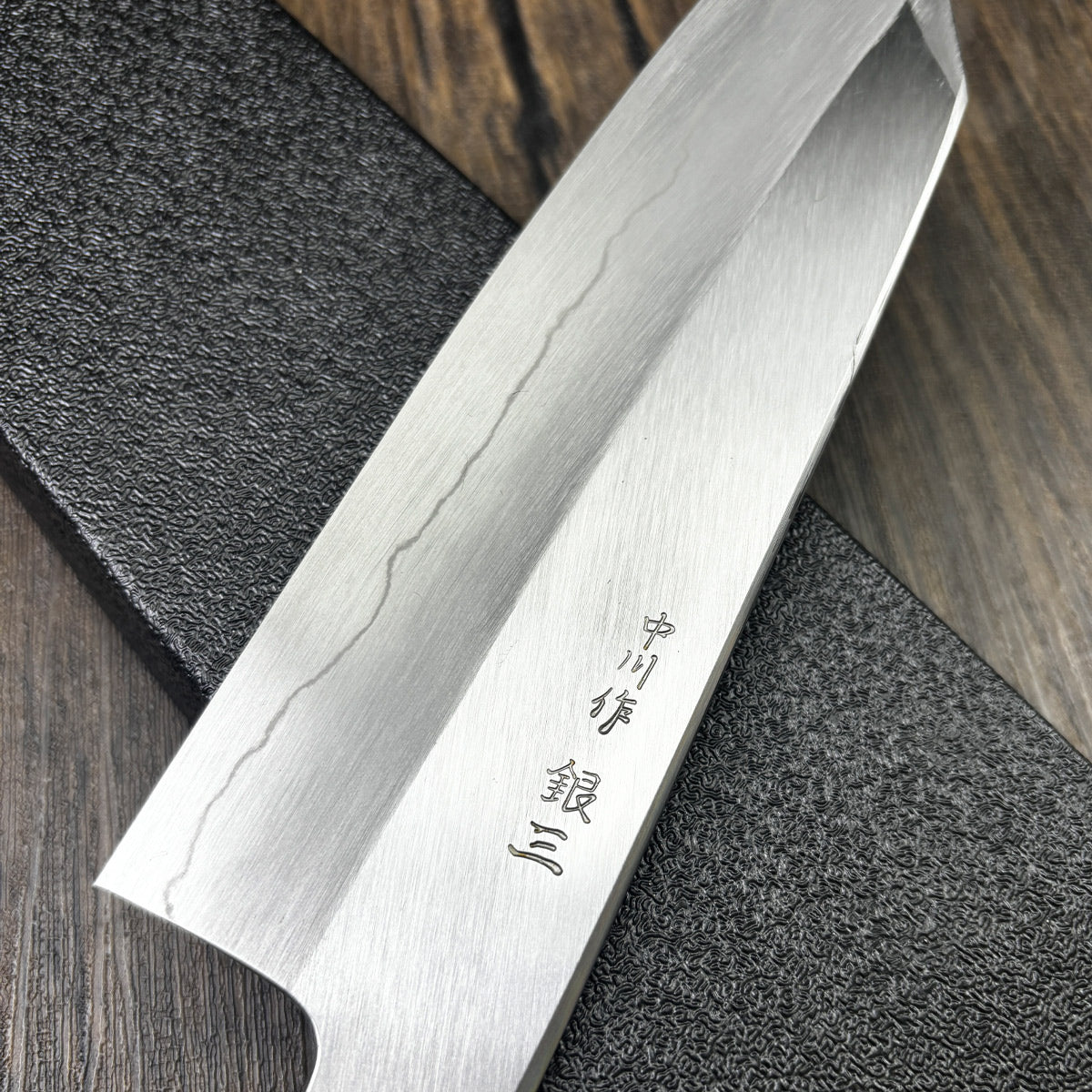 Japanese  Satoshi Nakagawa chef knife Kiritsuke gyuto knife Bunka  knife Ginsan or Silver paper [Gingami] No.3 Stainless Steel