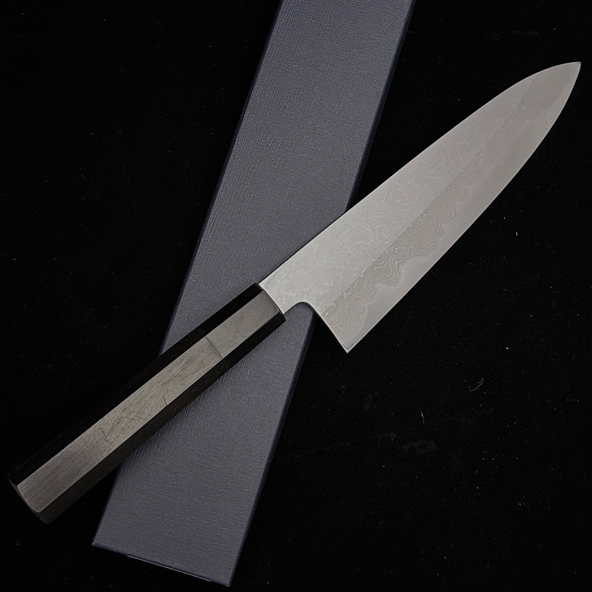 Japanese gyuto knife 210mm Yoshikazu Tanaka damascus white 1# steel japanese kitchen knife