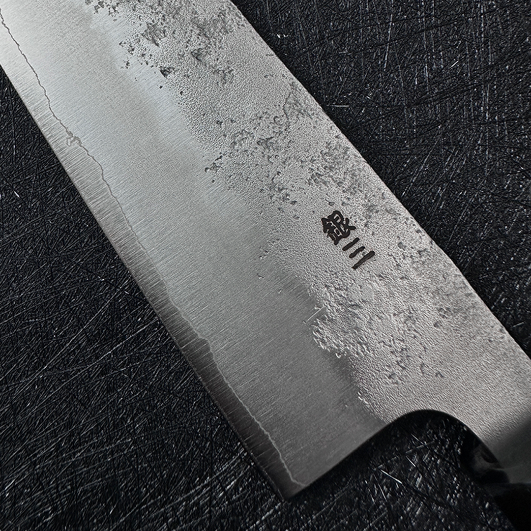 Japanese kitchen kinfe 180mm yoshihiro Ginsan steel nashiji gyuto knife