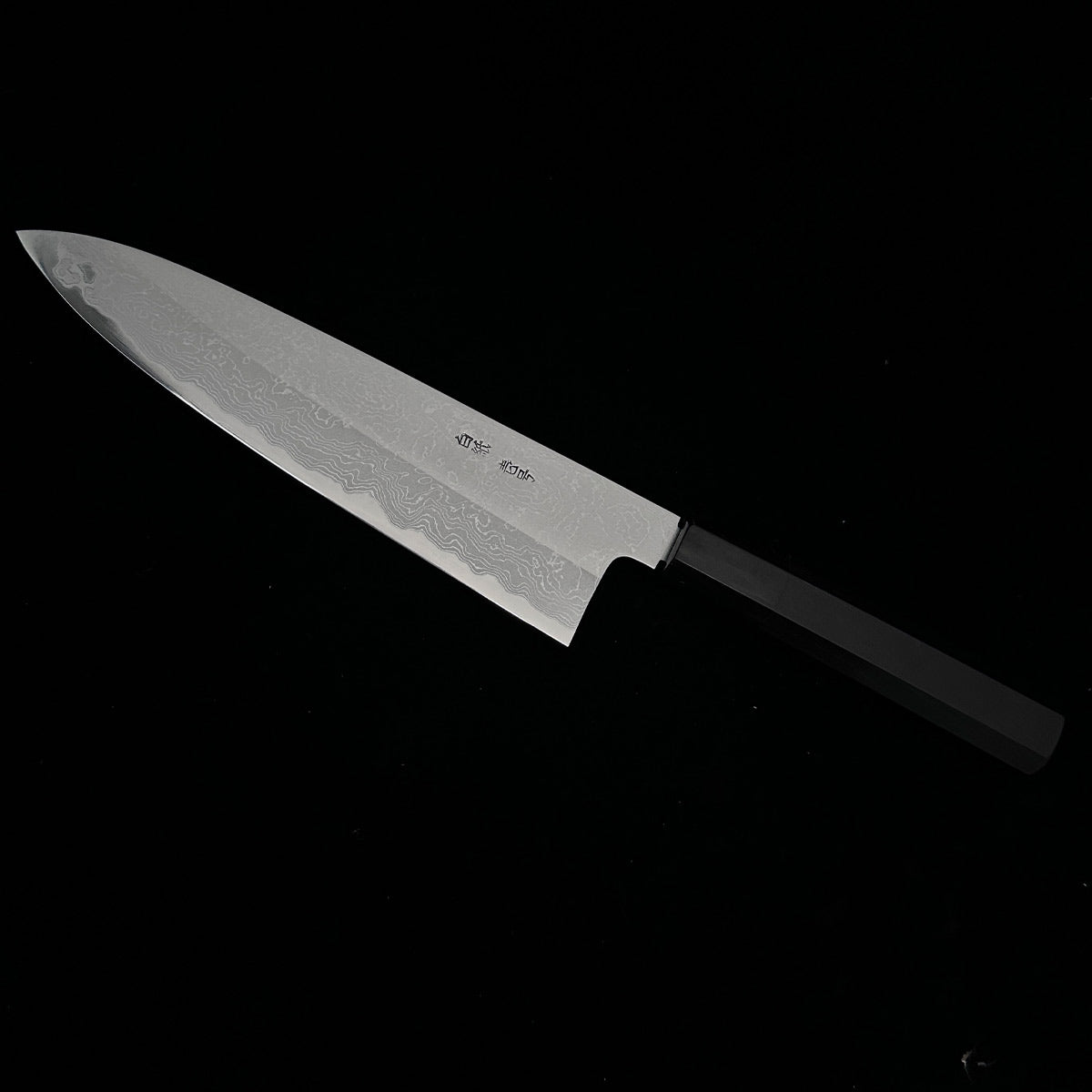 Japanese gyuto knife 210mm Yoshikazu Tanaka damascus white 1# steel japanese kitchen knife