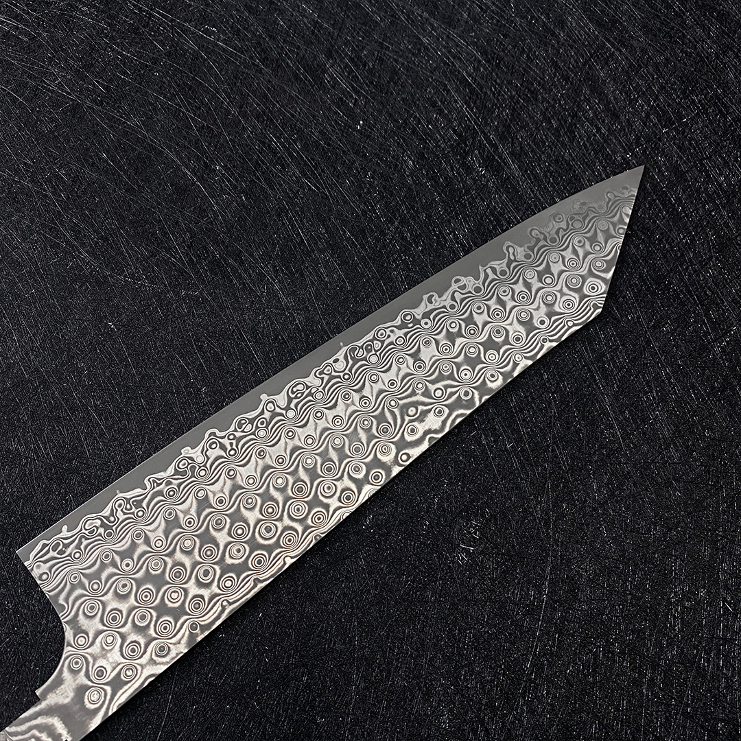 Japanese Nigara kitp gyuto knife 240mm Raindrop pattern Damascus R2/SG2 powder steel chef's knife