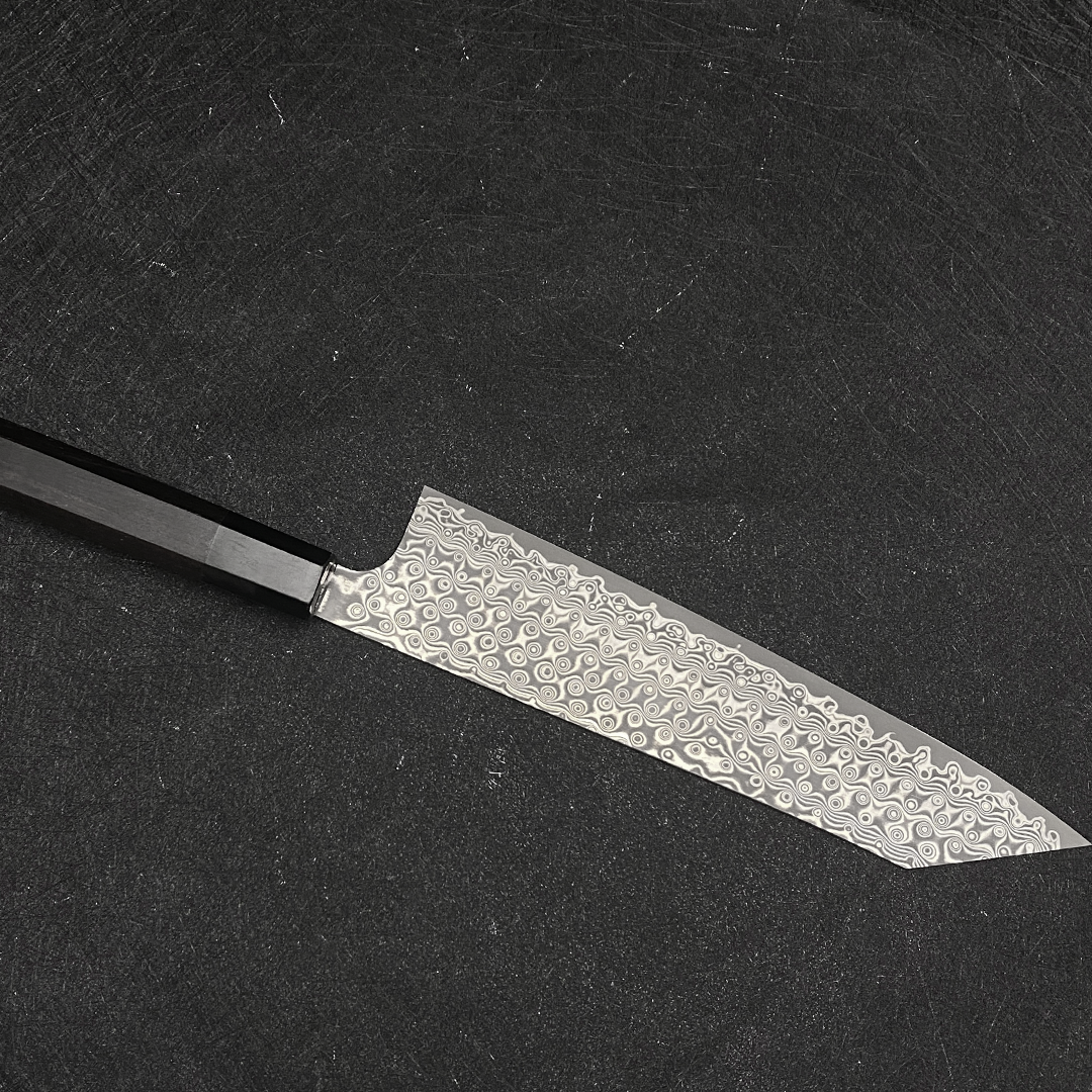 Japanese Nigara kitp gyuto knife 240mm Raindrop pattern Damascus R2/SG2 powder steel chef's knife