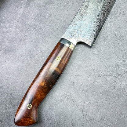 390mm Japanese Takeshi Saji Chef's Sakimaru-Slicer(Sujihiki) 390mm R2 Diamond Finish Damascus DHM