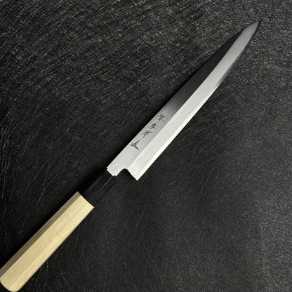 Japanese Sakai Takayuki yanagiba 240mm Ginsan stainless steel sashimi knife