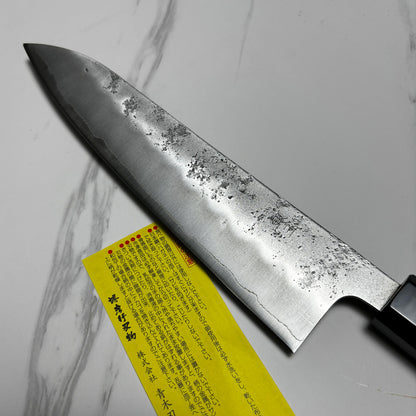 Japanese SAKAI TAKAYUKI Tsuchime gyuto knife 210mm Silver paper [Gingami] No.3 Stainless Steel kitchen knife Blade Edge : Double edged (50/50 balanced, available for both left and right-handed)